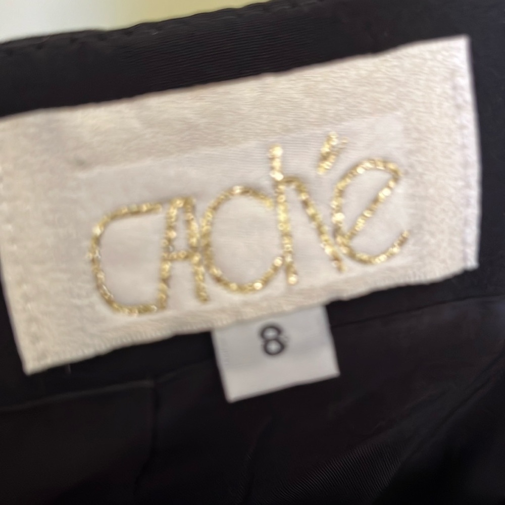 Cache Black silk pants